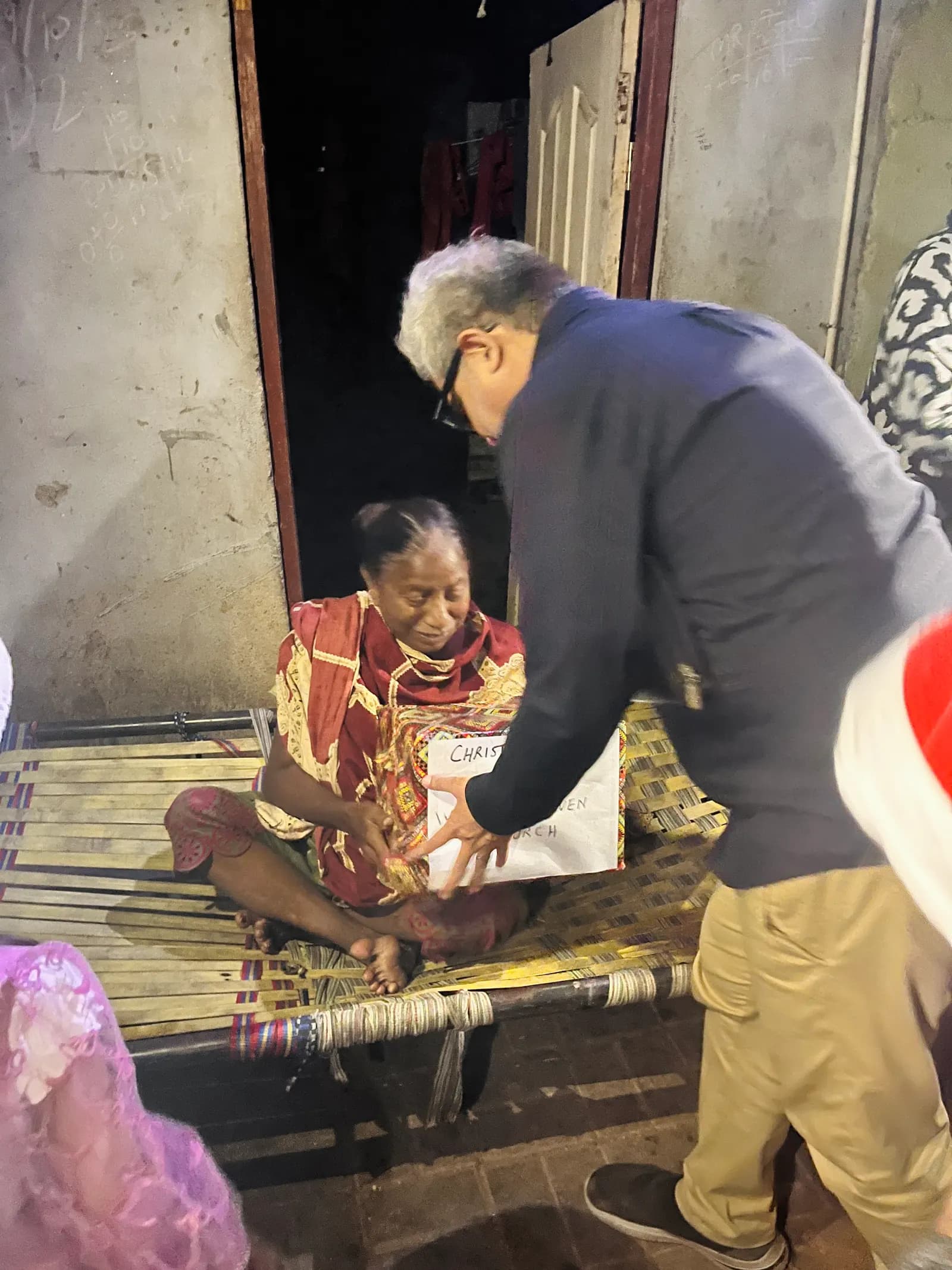 Community aid distribution event