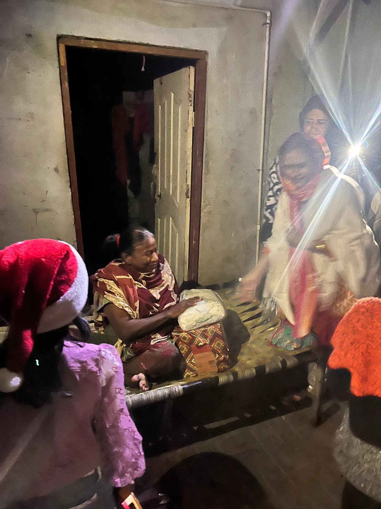 Monthly aid distribution