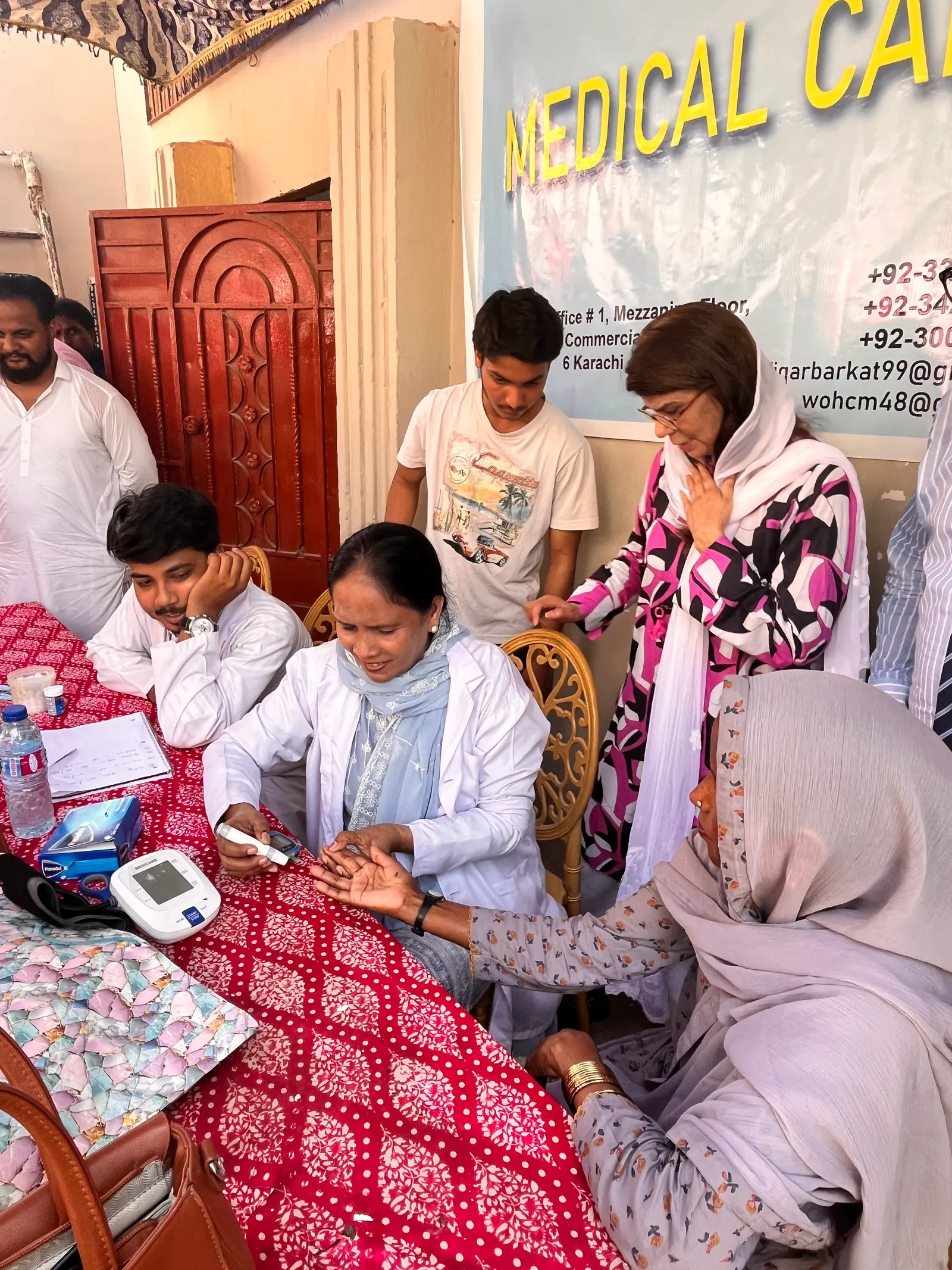 Medical camp providing care